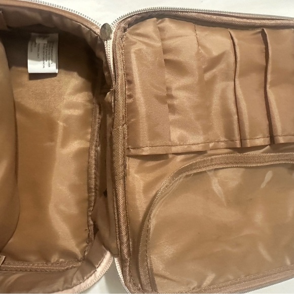 Lucky Brand Purple and Orange Cosmetic Bags with Paisley  Design - Picture 4 of 6